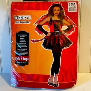 Girls Devil Halloween Costume:  Size XL
